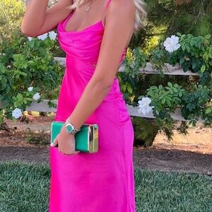 Hello Molly Pink Wedding Guest Dress | XS